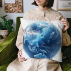 Ryoukaの地球_ガラス玉 Cushion