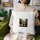 mugi_3の緑は目にいい Cushion