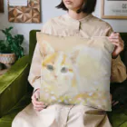 やさしい世界の小さな花とねこ Cushion