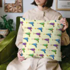 Teal Blue CoffeeのShoot the ray gun! Cushion