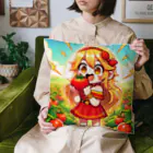 bottaの可愛い、リコピン、トマト食べてる Cushion