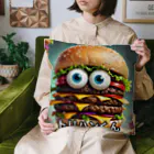 San☆Nikoのハンバーガー　トリプルくん Cushion