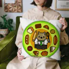 botsu【デフォルメ動物イラスト屋】のウォンバットのパン屋さん5 Cushion