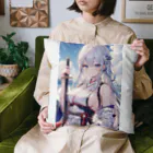 巫女スタぐらむの日本刀をもった美少女 Cushion