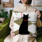 neko123aの白黒猫CHECKMATE Cushion