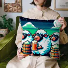 Sway Sheepのビールひつじ Cushion