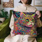 おかづあいのねこちゅうしんのぐるぐるねこ Cushion