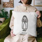 ねっこのAMATERASU_WOMAN_LINE_BK Cushion