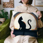 万事屋の猫のシルエットが美しい Cushion