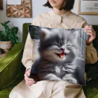 kangekiのあかんべにゃんこNo.4 Cushion