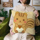 pandamamのかわいいりすさんのクッション（ベージュ） Cushion