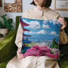 AQUAMETAVERSEの絶景な富士山ツツジ満開な季節 アメジスト2846 Cushion