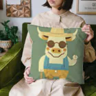 なべなべSHOPの牛のケイン Cushion