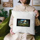 恐竜ガオガオの恐竜Ｔシャツを着て福井恐竜博物館へ行こう！ Cushion