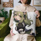 もけもけモンモンのバイソンの女の子　ヴァネッサ Cushion