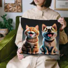 musashiyaのご機嫌な猫と犬 Cushion