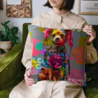 DOTS EMO JUICYのVintage Dogs Collection 02_A クッション