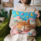 hiro168の眠っている猫,lofimusic Cushion