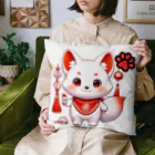 大江戸花火祭りのInari Fox Charm Magic～稲荷の狐2-7 Cushion