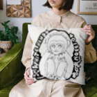 Dr.TeeTeeのウエディングなシロテテナガザル Cushion