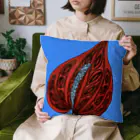 青刺し亀の大紅団扇。 Cushion