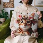 mameno_shinのキュートなベンガル猫　のい🎀 Cushion