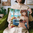 かるるんショップの海と南国と水着と　夏休み Cushion