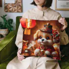 R-mayの金運アップの小型犬の神様 Cushion