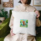 はむはむの自転車に乗ったクマ　人気アイテム　かわいい Cushion