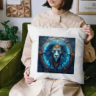 タカヤマ・サイトの青獅子の紋章・プライド　未来への勇気 クッション