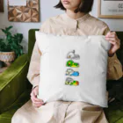 とりちゅんHOUSEのたて並びインコ Cushion