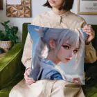 スカ次郎ショップの白髪和服美女シリーズ0001 Cushion