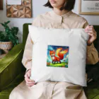 YFCの炎を尾を持つ精悍なキツネ Cushion