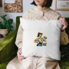 AMERICAN BARのアメコミ風バーテンダー Cushion