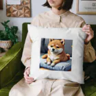 oricoricoのクッションの上でくつろぐ柴犬 Cushion