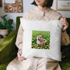 oricoricoのお花畑と柴犬 Cushion