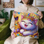 momoart8888の笑いが止まらない猫ちゃん🐈🩷 Cushion