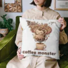 leisurely_lifeのcoffee monster Bourbon クッション