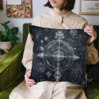 PEACE＆GOLDの天才ニコラ・テスラの数式図形アート Cushion