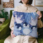 as -AIイラスト- のペンギンはさみうち Cushion