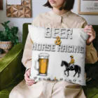 Stylo Tee Shopのビールと競馬　ジョッキ アンド ジョッキー Cushion