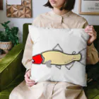 Mustard_Indigo_Blueのサーモン×レッドヘッド Cushion