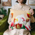 ろくもんせんのチューリップ　アート Cushion