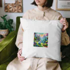 キラキラとどうぶつの魔法の国の白ウサギ Cushion