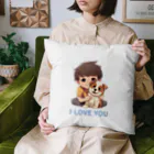 AwagoModeのI LOVE YOU(Dog&Boy) (39) Cushion