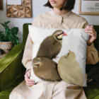 でぶんちょう🦆のぐるぐるイワシャコ Cushion