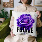 Future Starry Skyの紫色の薔薇 Cushion