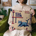 ネコの店のすばしっこい猫 Cushion