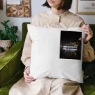 nightwalkerのパリ、夜のセーヌ川 Cushion