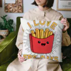 Stylo Tee Shopのフライ-デー大好き！（ポテトフライ） Cushion